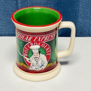 POLAR EXPRESS Hot Chocolate 3D Chef Coffee Cocoa Mug Tea Cup Gold Ticket
